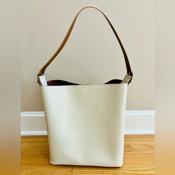 Mark and Graham Soho Leather Tote in Ivory - Picture 5 of 7